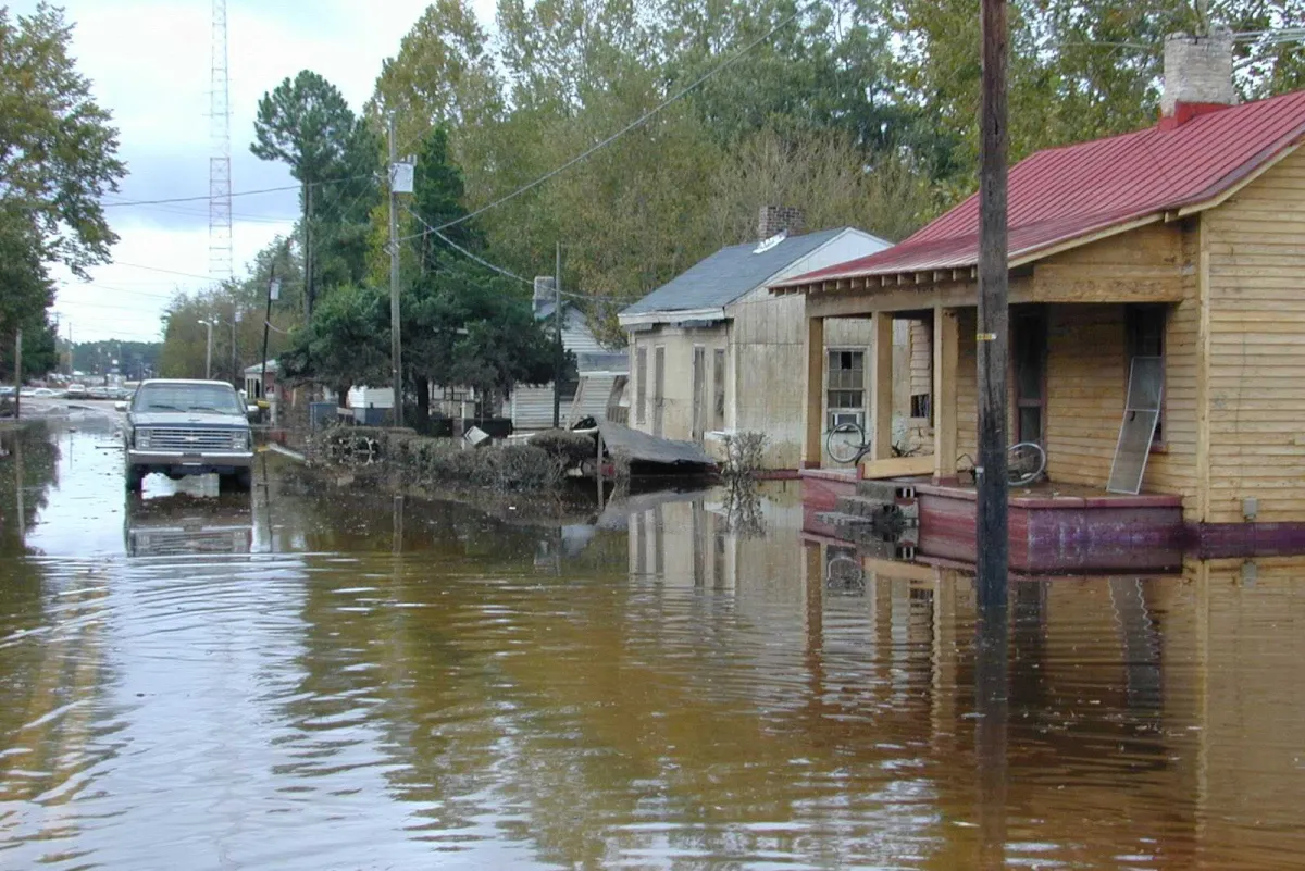 flood ravaged landscape