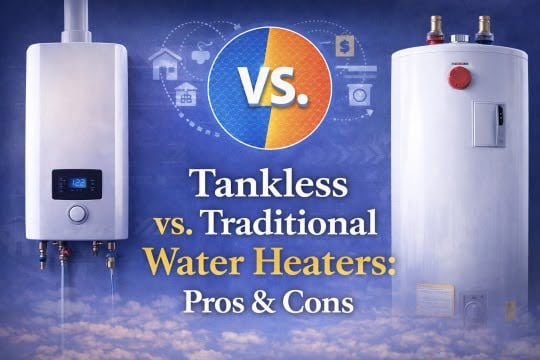 Tankless vs. Traditional Water Heaters Pros & Cons